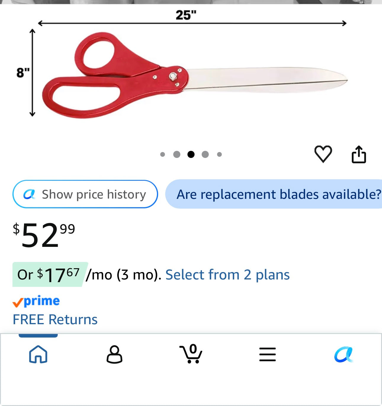 25" Giant Scissors for Ribbon Cutting Ceremony Ribbon Cutting Scissors for Special Events Inaugurations and Ceremonies
