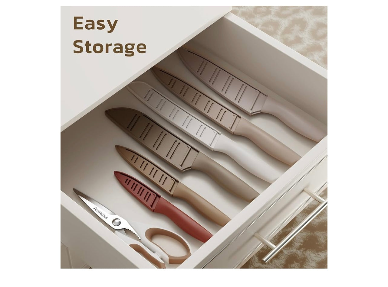 Astercook 13piece Knife Set with sheath.