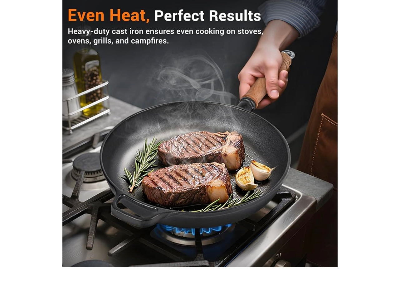 Bachdomic 12” Cast iron Skillet.