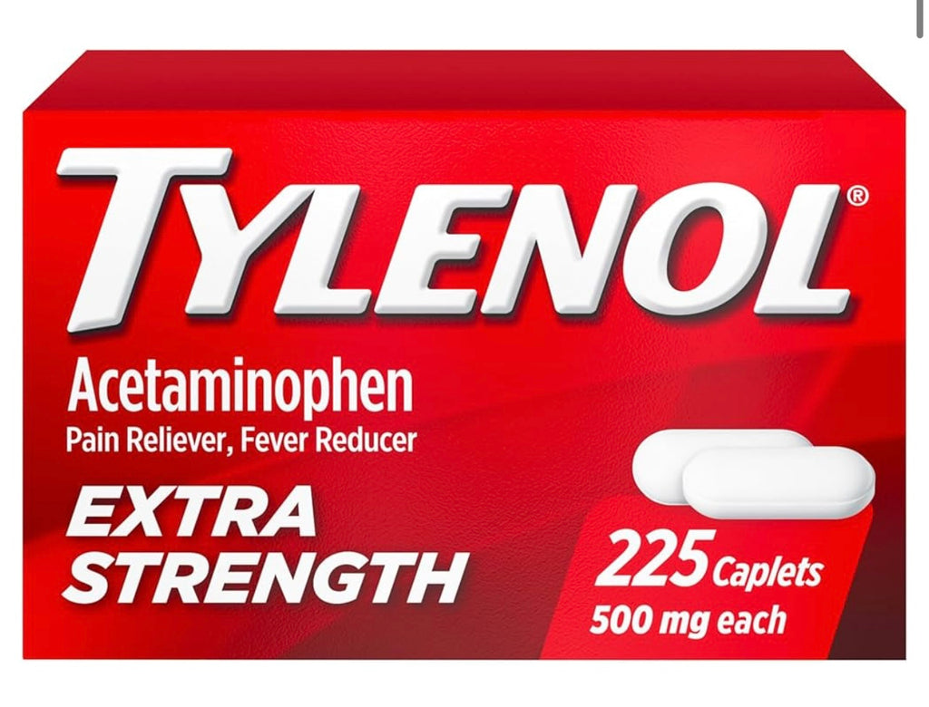 Tylenol Extra Strength Caplets, 500 mg Acetaminophen, Value Size, 225 Ct. Exp 12/2028.