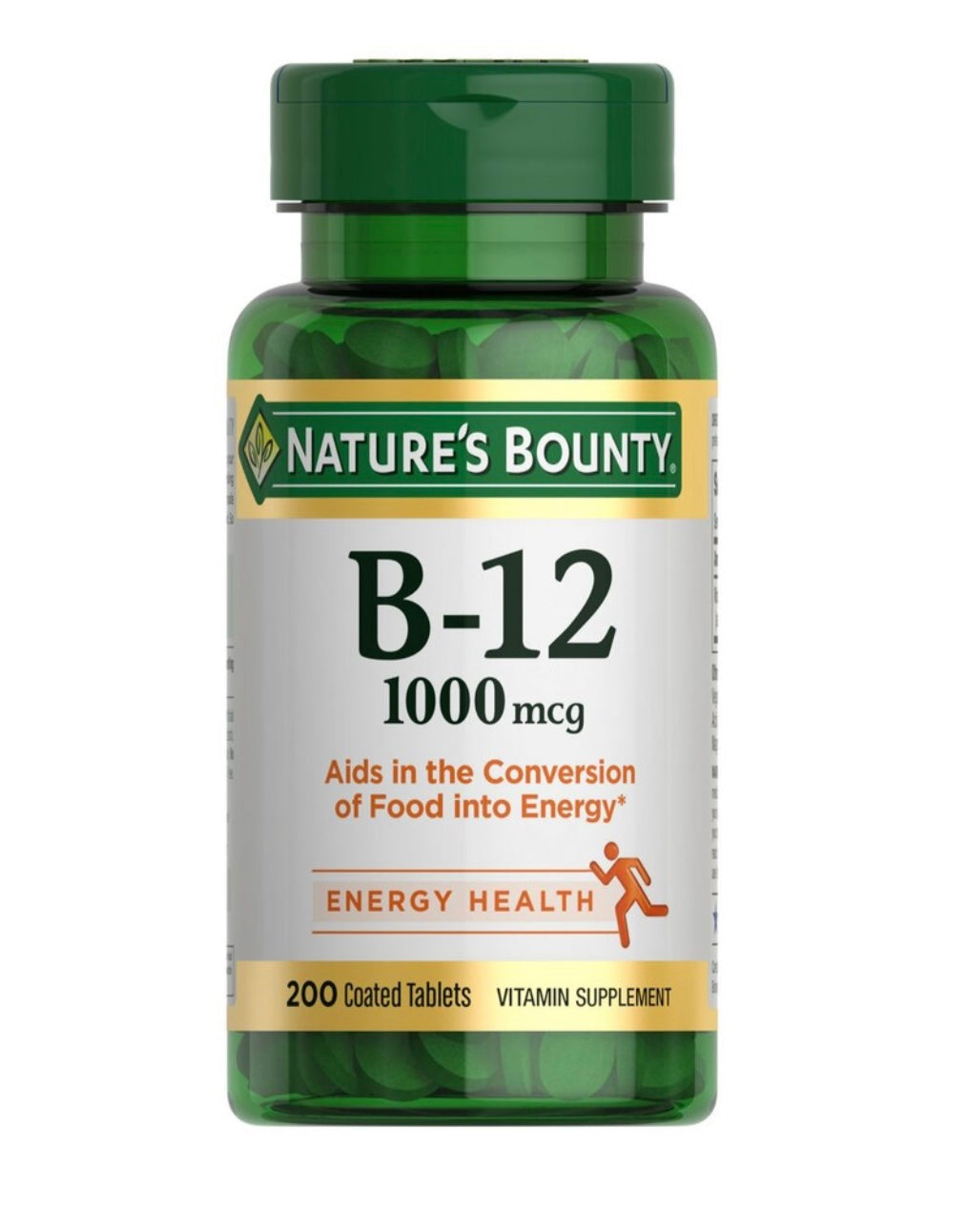 Nature's Bounty Vitamin B-12 Coated Tablets, 1000 mcg, 200 CT.  Exp 06/28