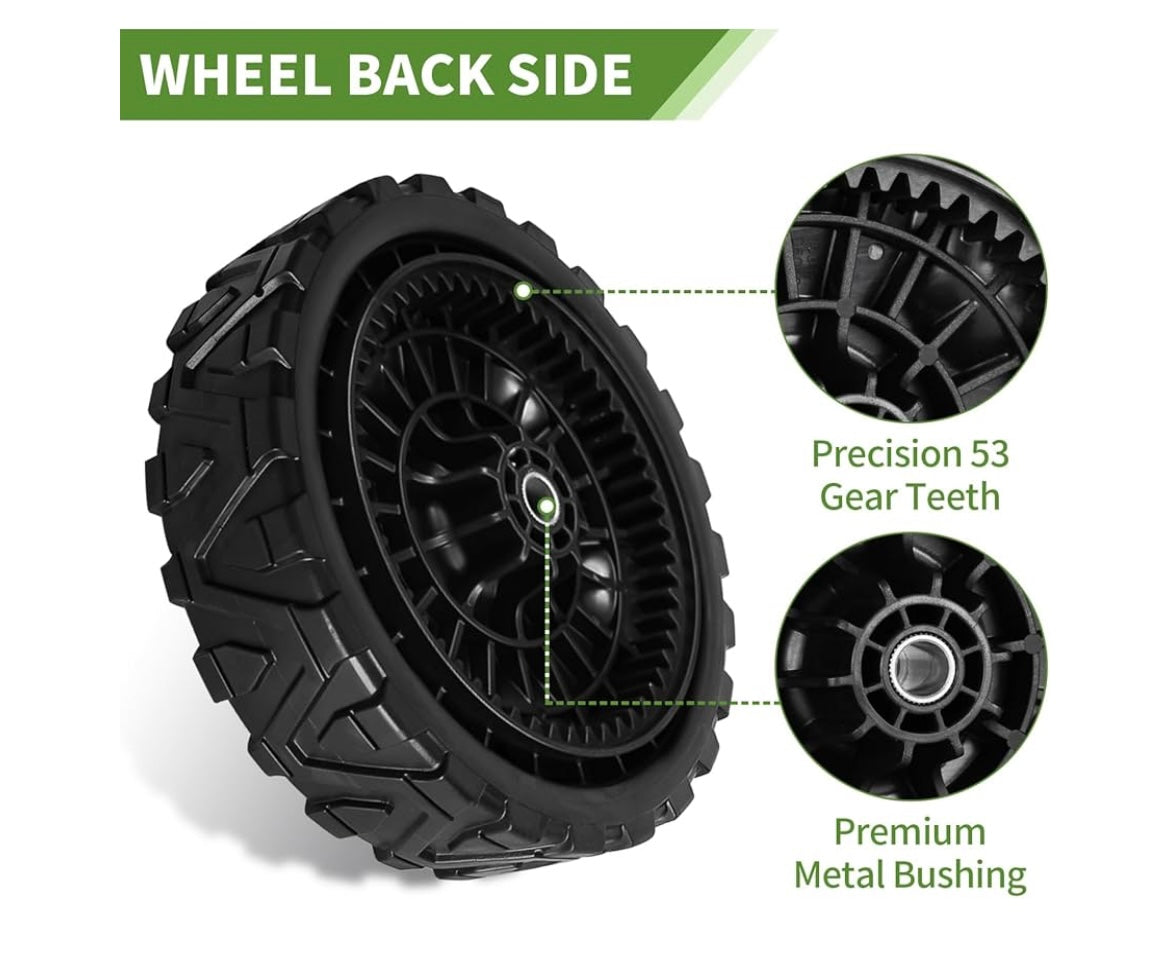 2 pack lawn mower wheels
