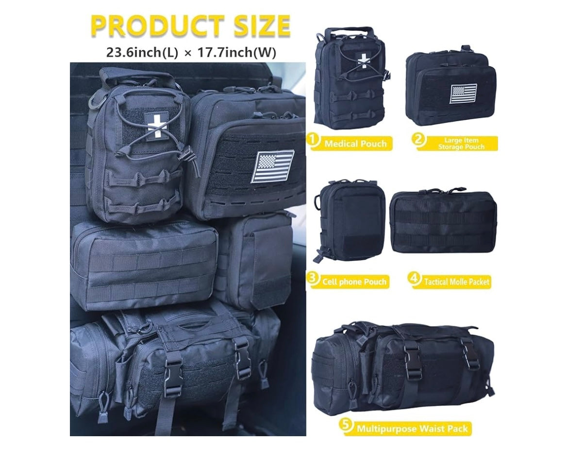 Car seat back organizer bag