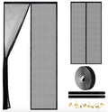 Magnetic Screen Door - Self Sealing, Heavy Duty, Hands Free Mesh Partition Keeps Bugs Out Let Breeze in- Pet and Kid Friendly - Keep Open Feature (Black, Fit Door Size 38 x 82 Inch)
#1 Best Seller
in Window Screens