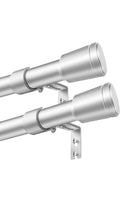 Silver curtain rods