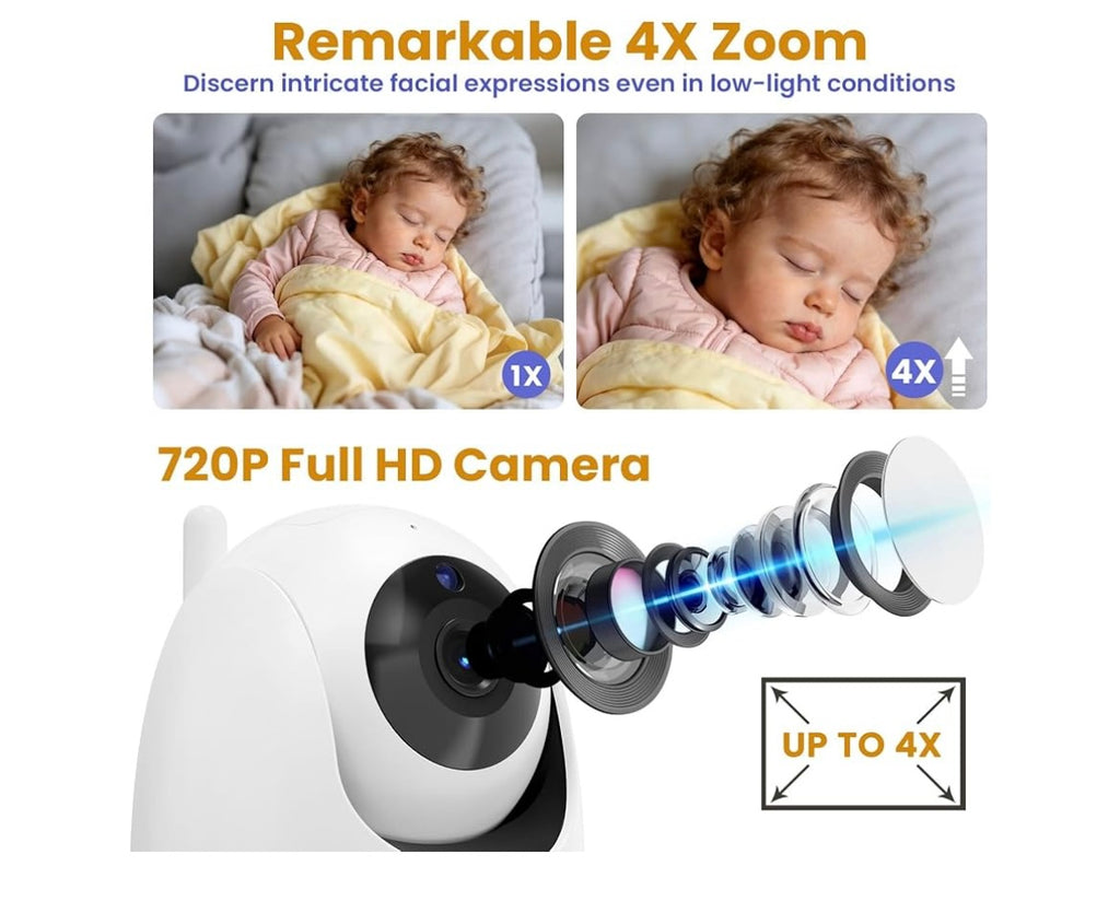 Baby monitor camera with audio