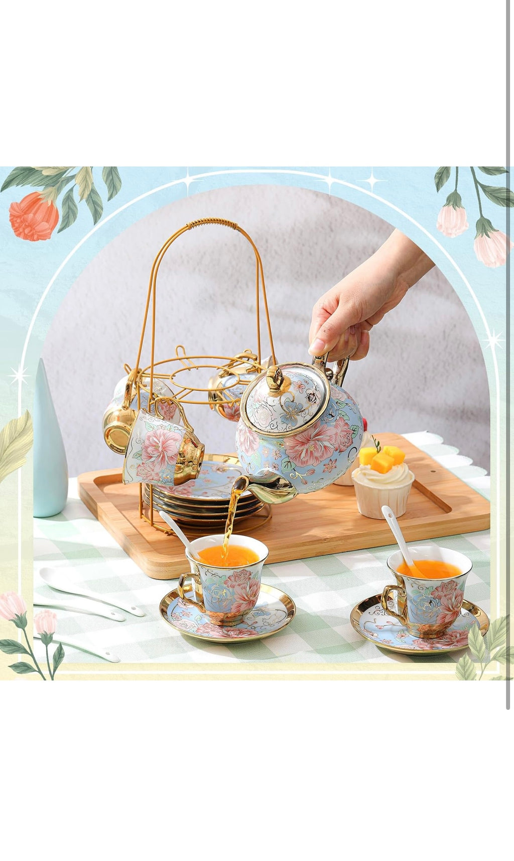 Porcelain tea set 20 pcs
