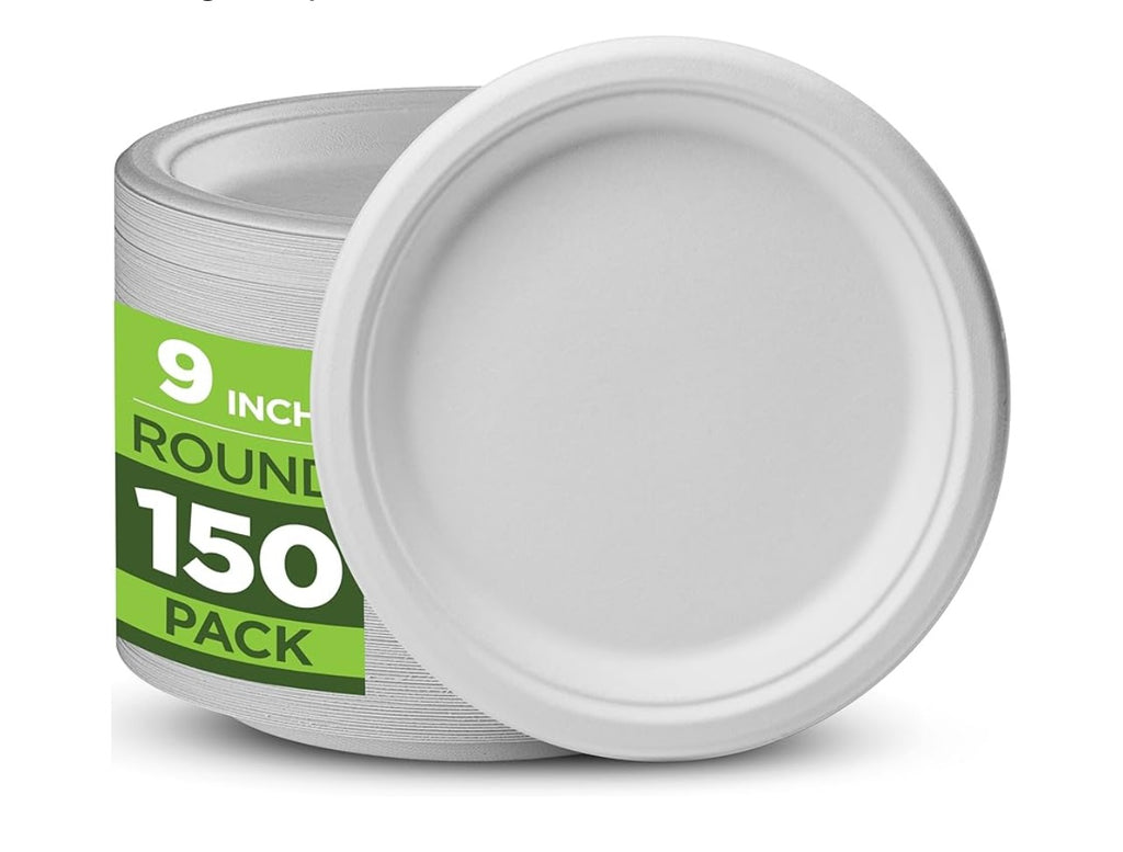 Munfix 150 Eco Friendly Compostable 9” plates.