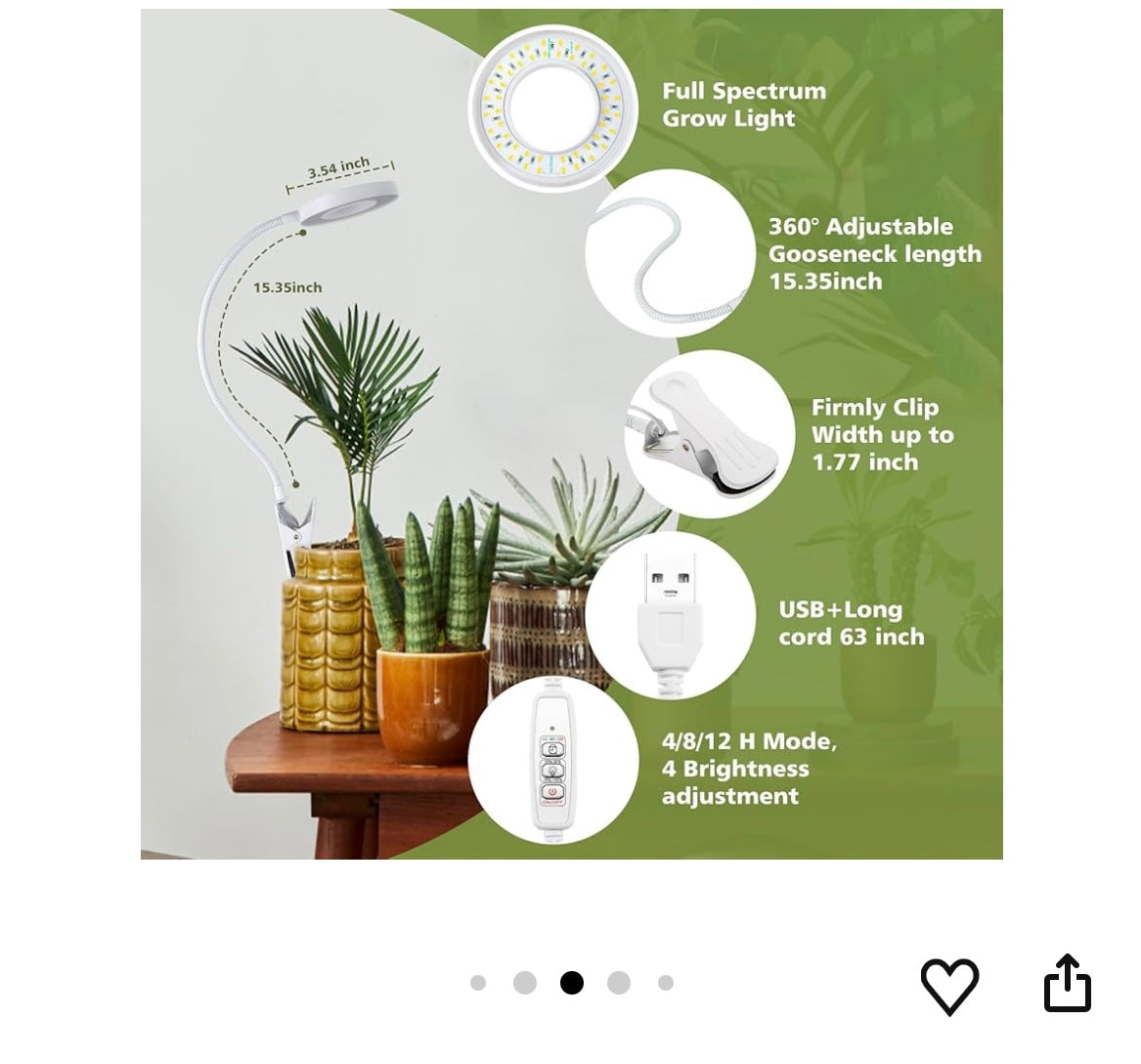 Grow light set of  2