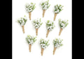 Ling's Boutonniere 10pcs (White)