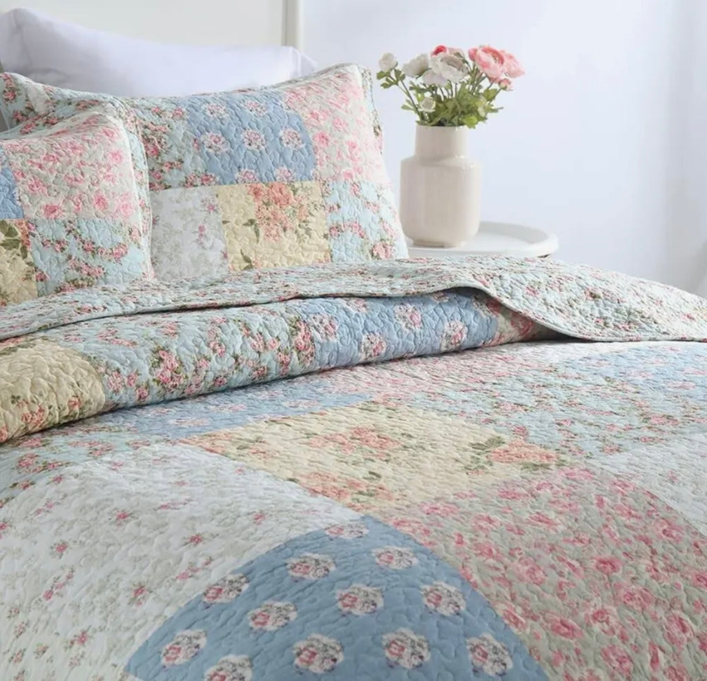Camandy Cotton Bedspread Quilt bedding set.