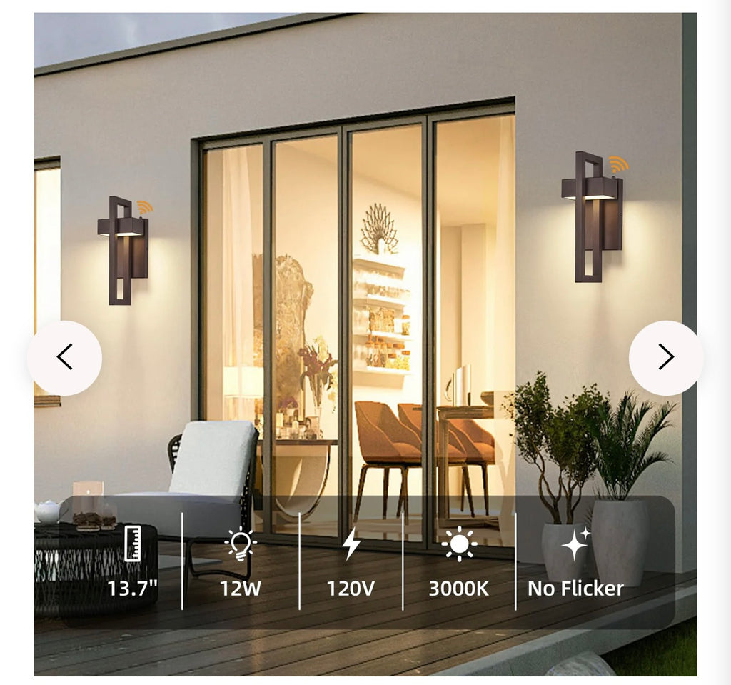 Tewei LED Outdoor Wall Scones.