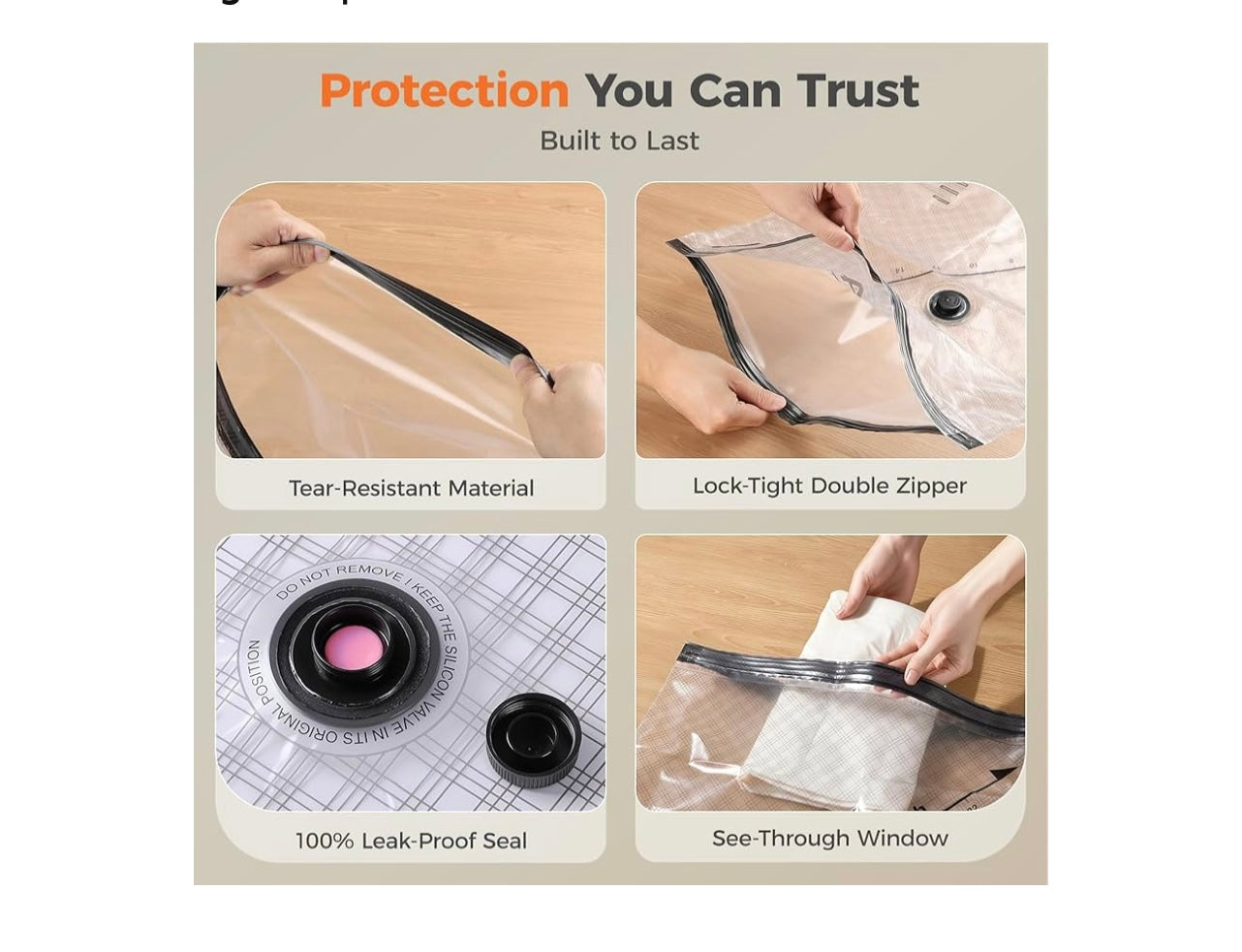 Nicetree 24-pack Vacuum Storage Bags.