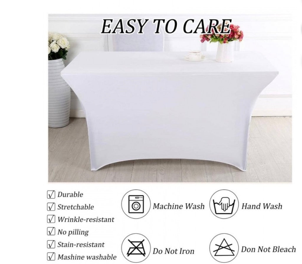 4-Pack Brillmax 6ft Spandex Table Covers.