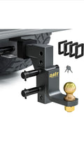 Trailer hitch ball mount