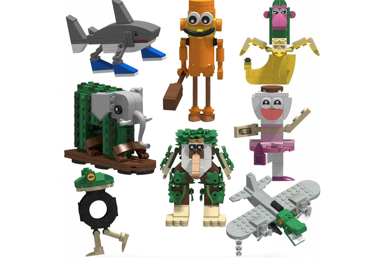 Italian Brainrot Building Blocks Set.