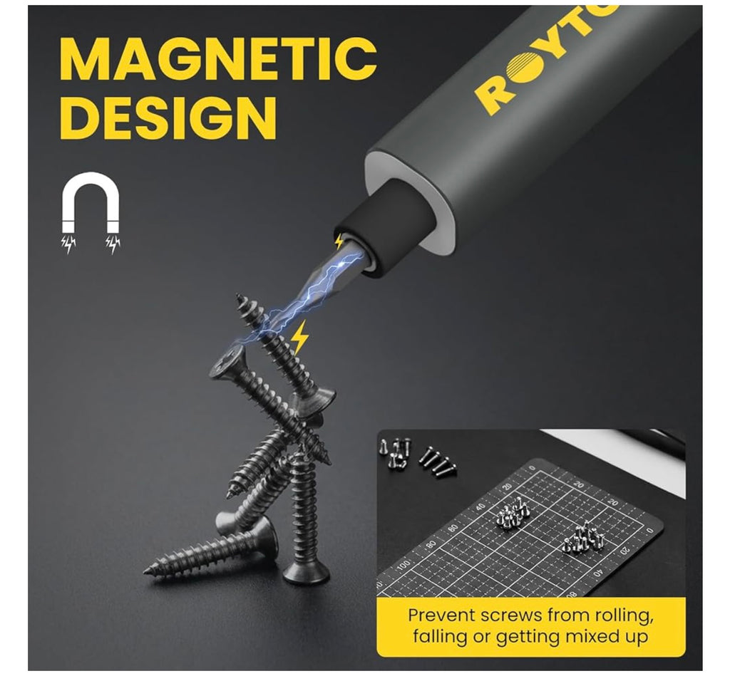 ROYTOA 81 pieces precision Electric screw driver set