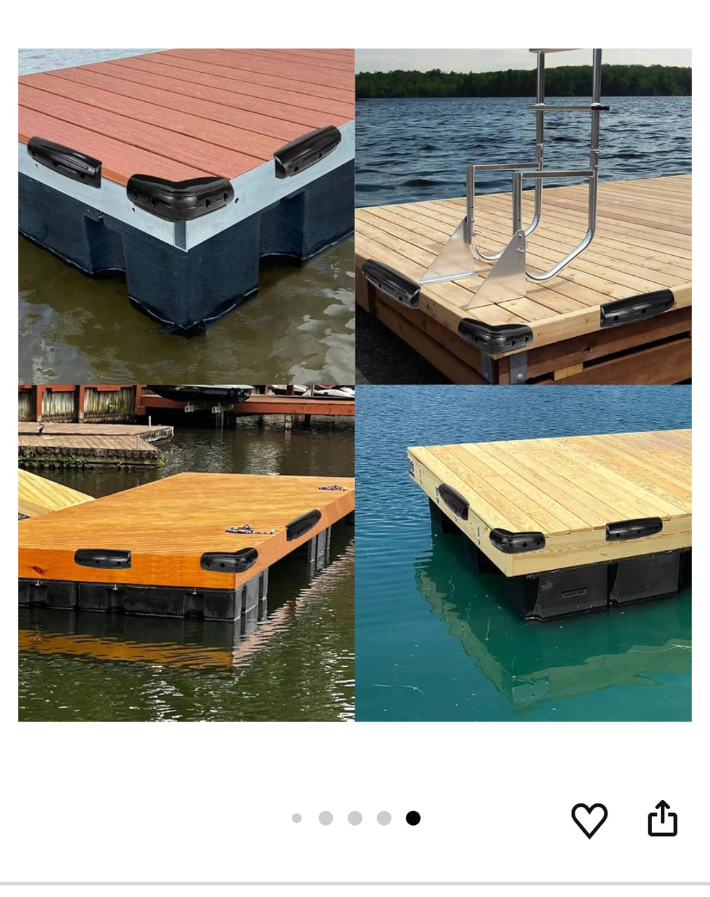 Boat dock bumper 4 pack