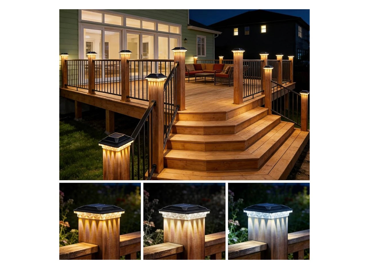 FabStyl Solar Post Cap Lights.