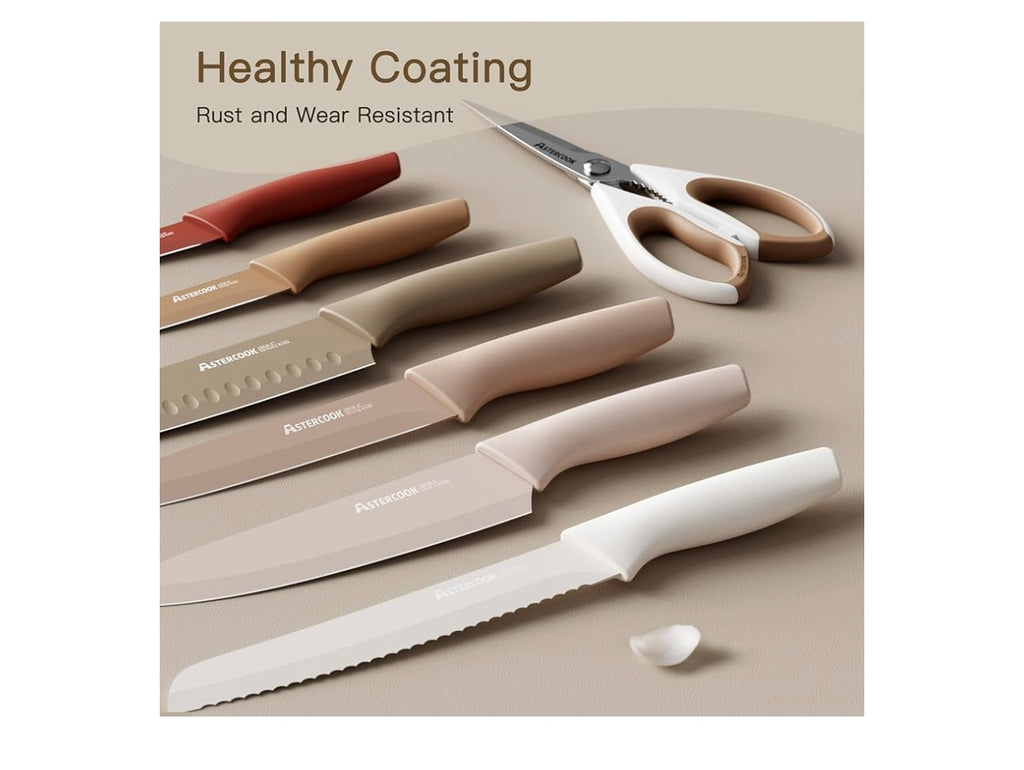 Astercook 13piece Knife Set with sheath.