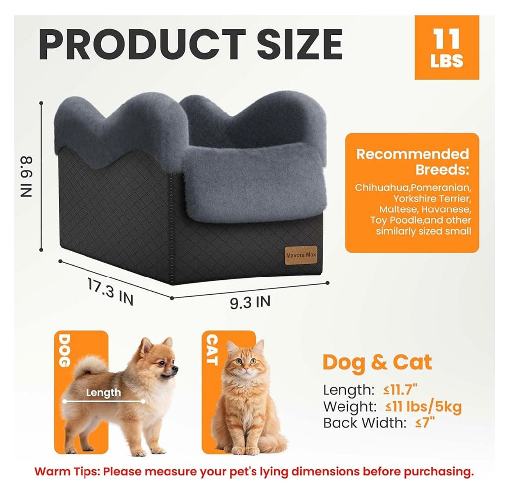Mavora Dog Car Seat.