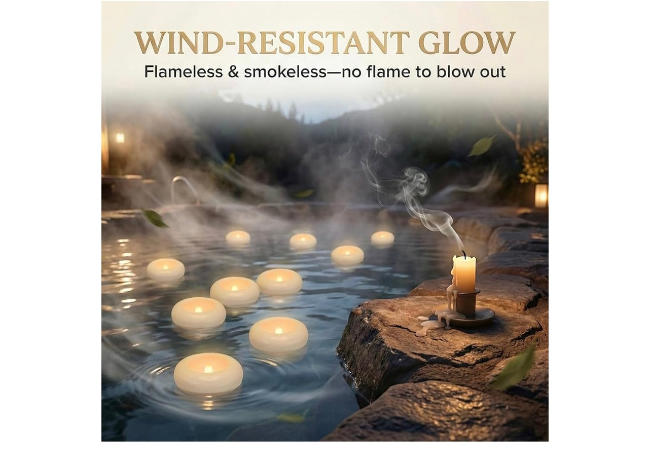Aignis Flameless Floating Candles.