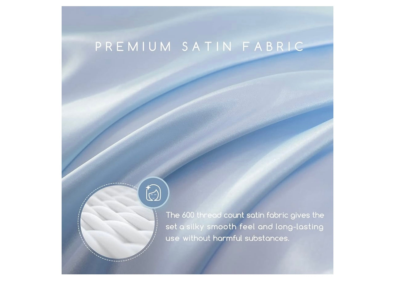 Mr&HM Full Satin Sheet Set.