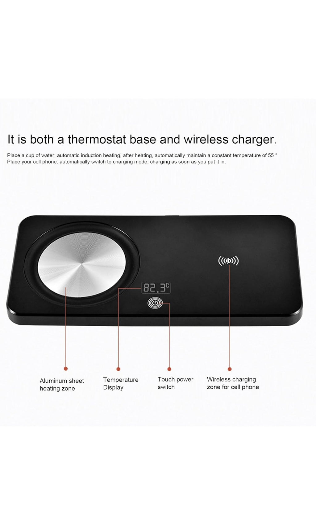 Mug warmer and wireless phone charger