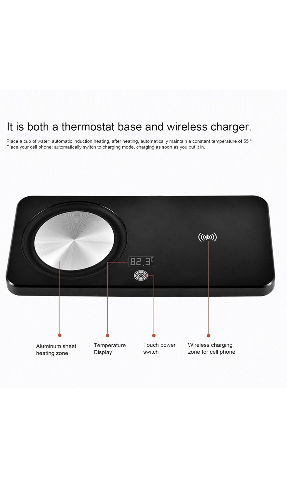 Mug warmer and wireless phone charger
