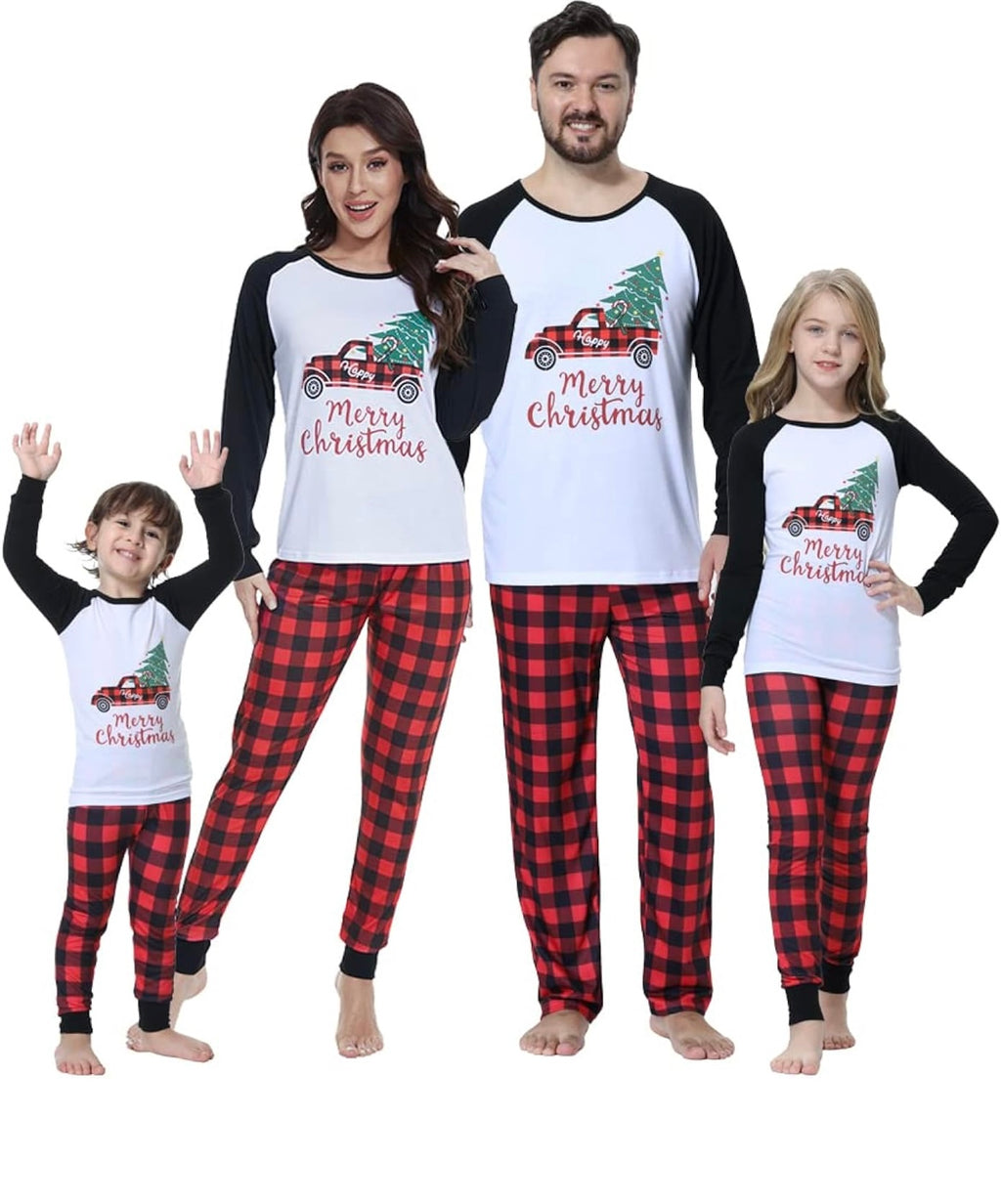 YIJIU Christmas Family Matching Pajamas Sets Holiday Xmas Pjs Sleepwear (only one outfit)