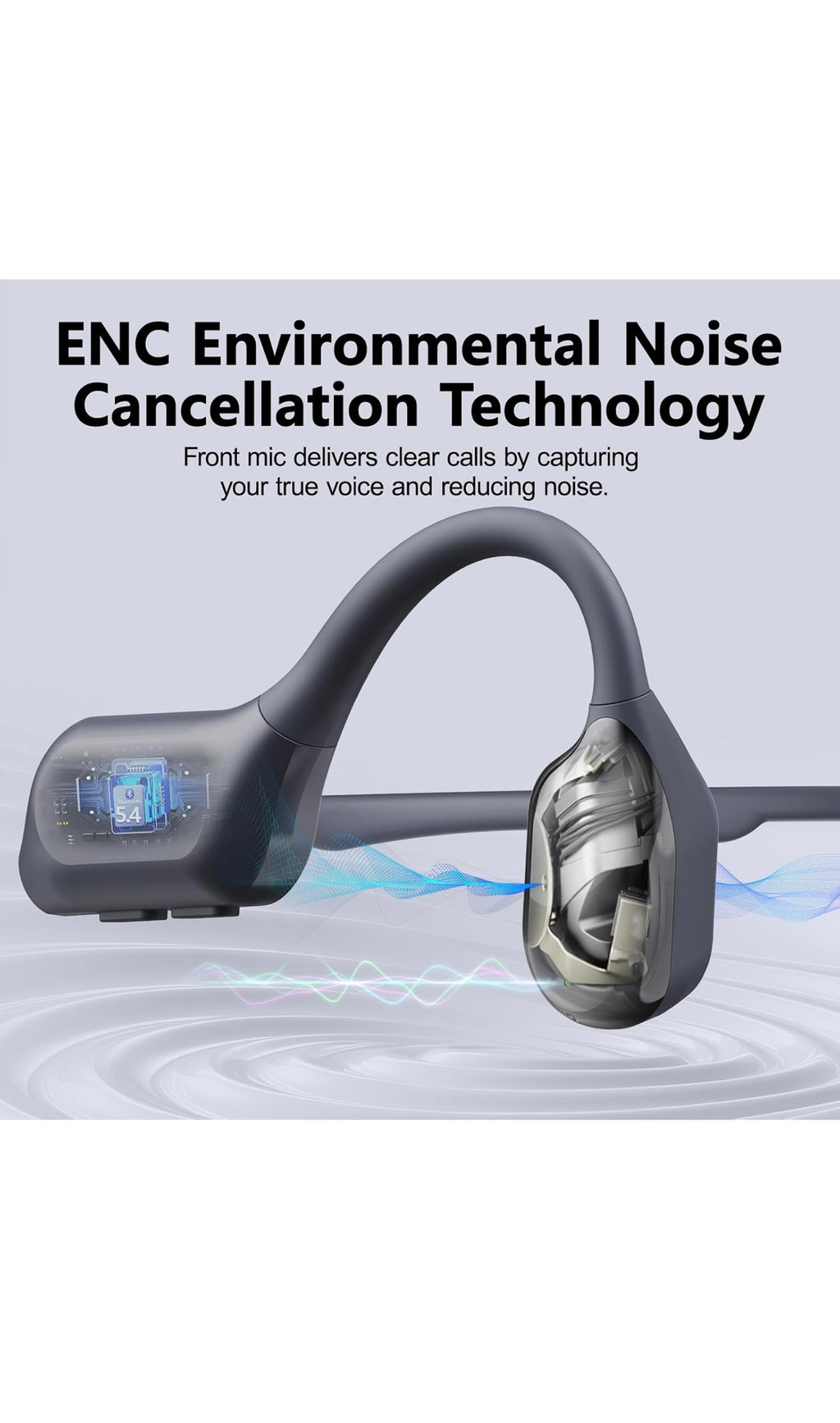 Bone conduction swimming headphones