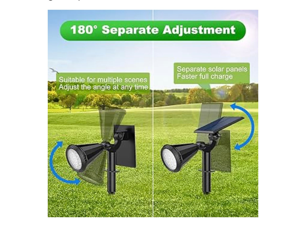 Tadyreal 8 Pack Solar Spot Lights.