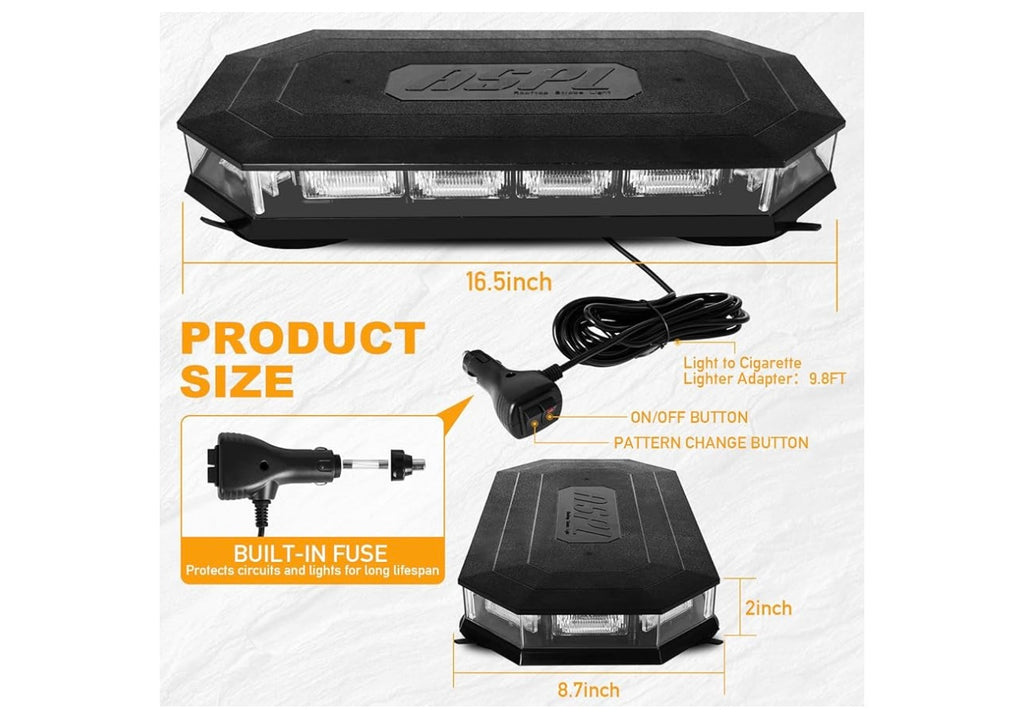 ASPL 16.5 inch Rooftop Beacon Emergency Strobe light.