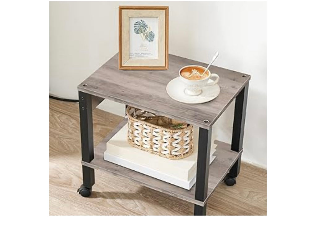 HOOBRO 2-tier Printer Stand With Charging Station.