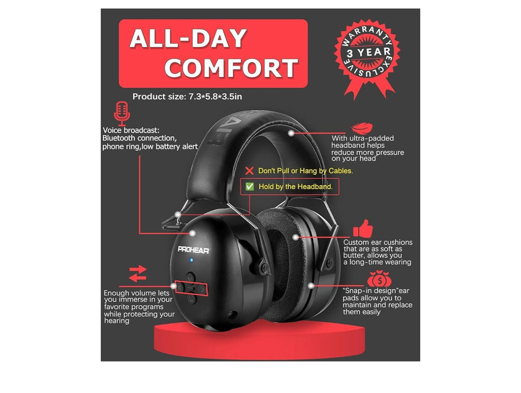 PROHEAR EM037 BT Hearing Protector.