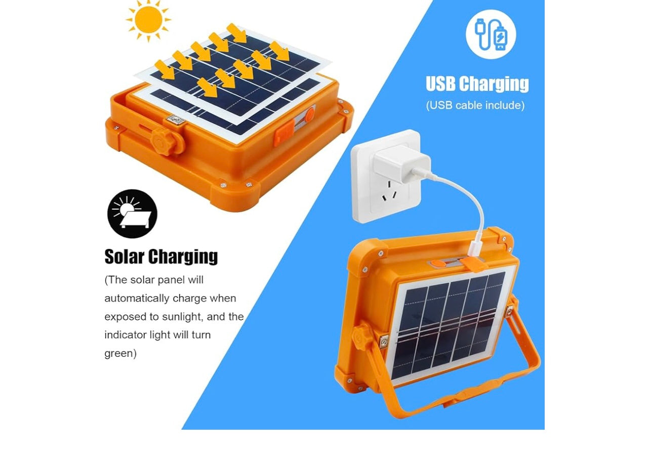 CREATESTAR Solar Portable Camping Light With Stand.