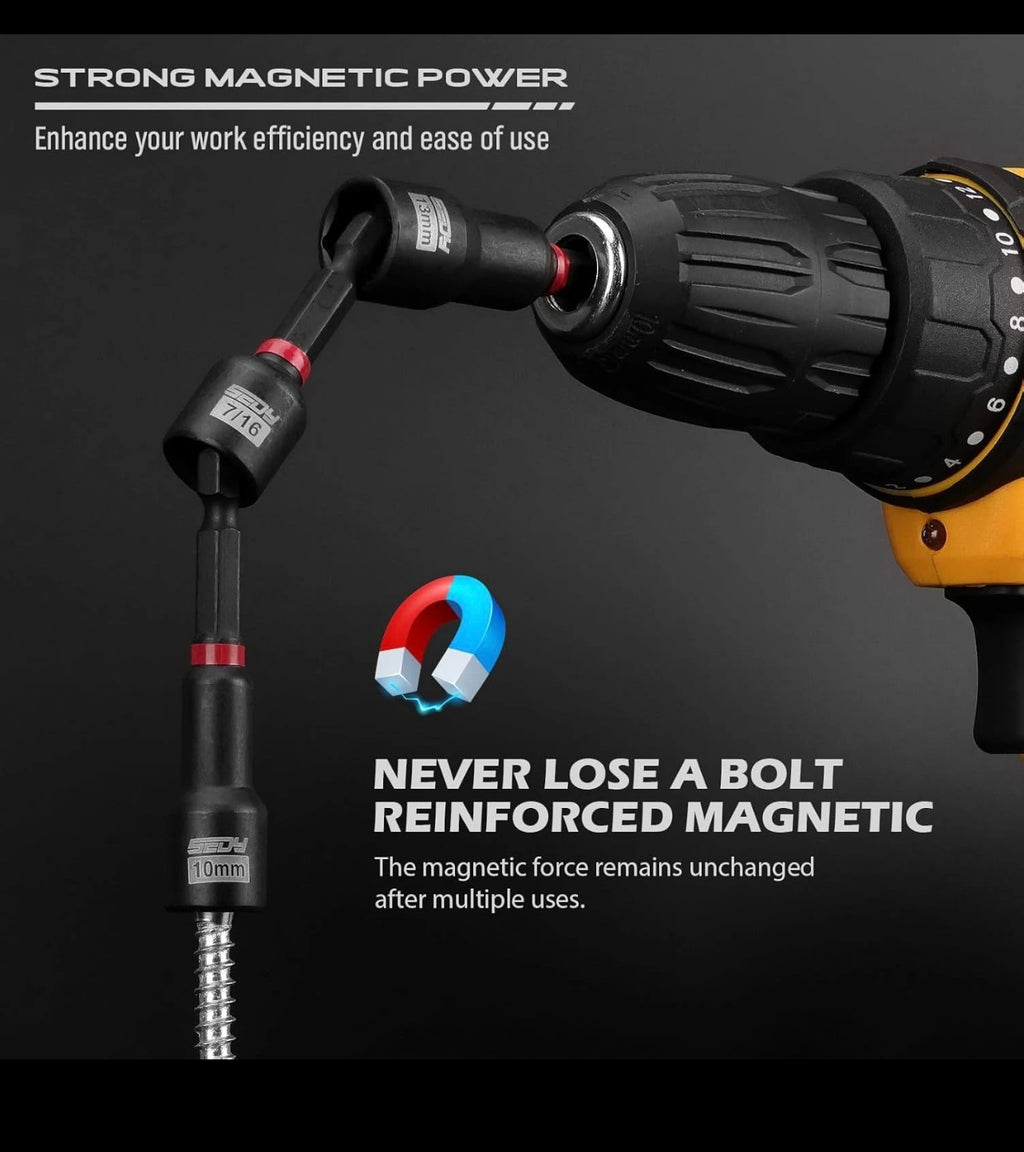 SEDY 80-piece Meteic and SAE 1/4” Magnetic Nut Driver Set.