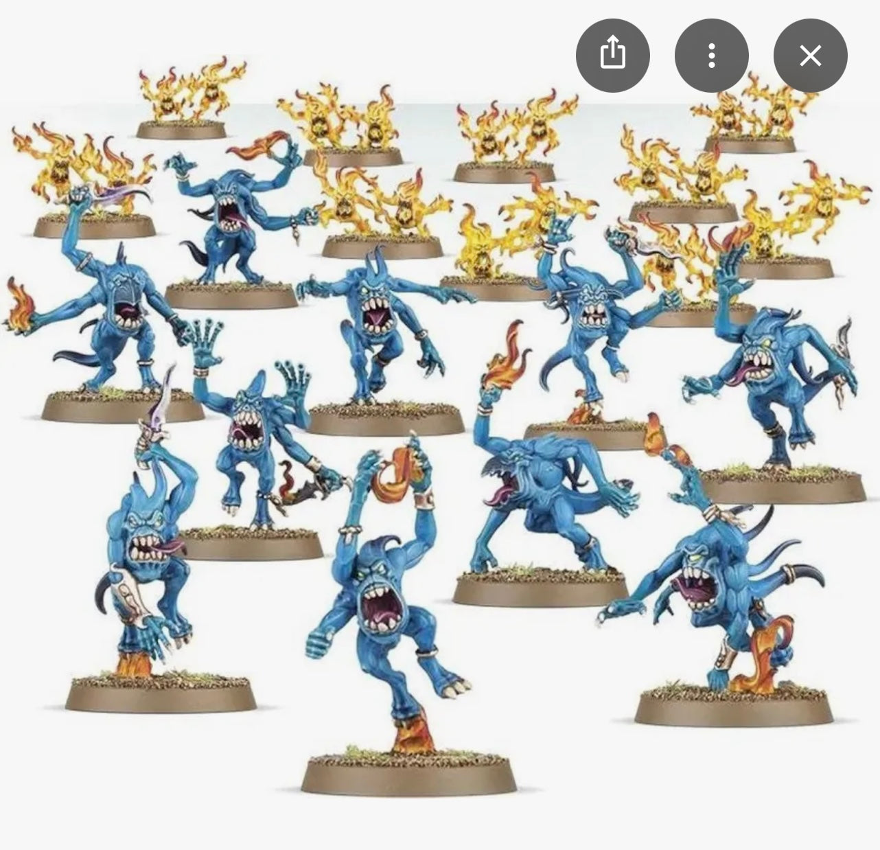 Warhammer Daemons Of Tzeentvh Blue Horrors.