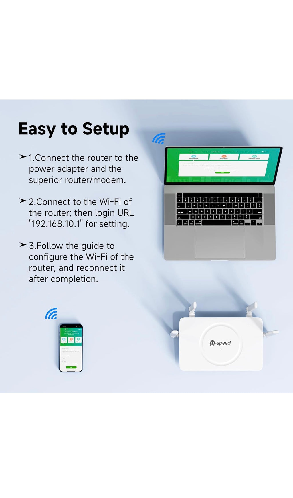 U-speed WiFi router ac1200