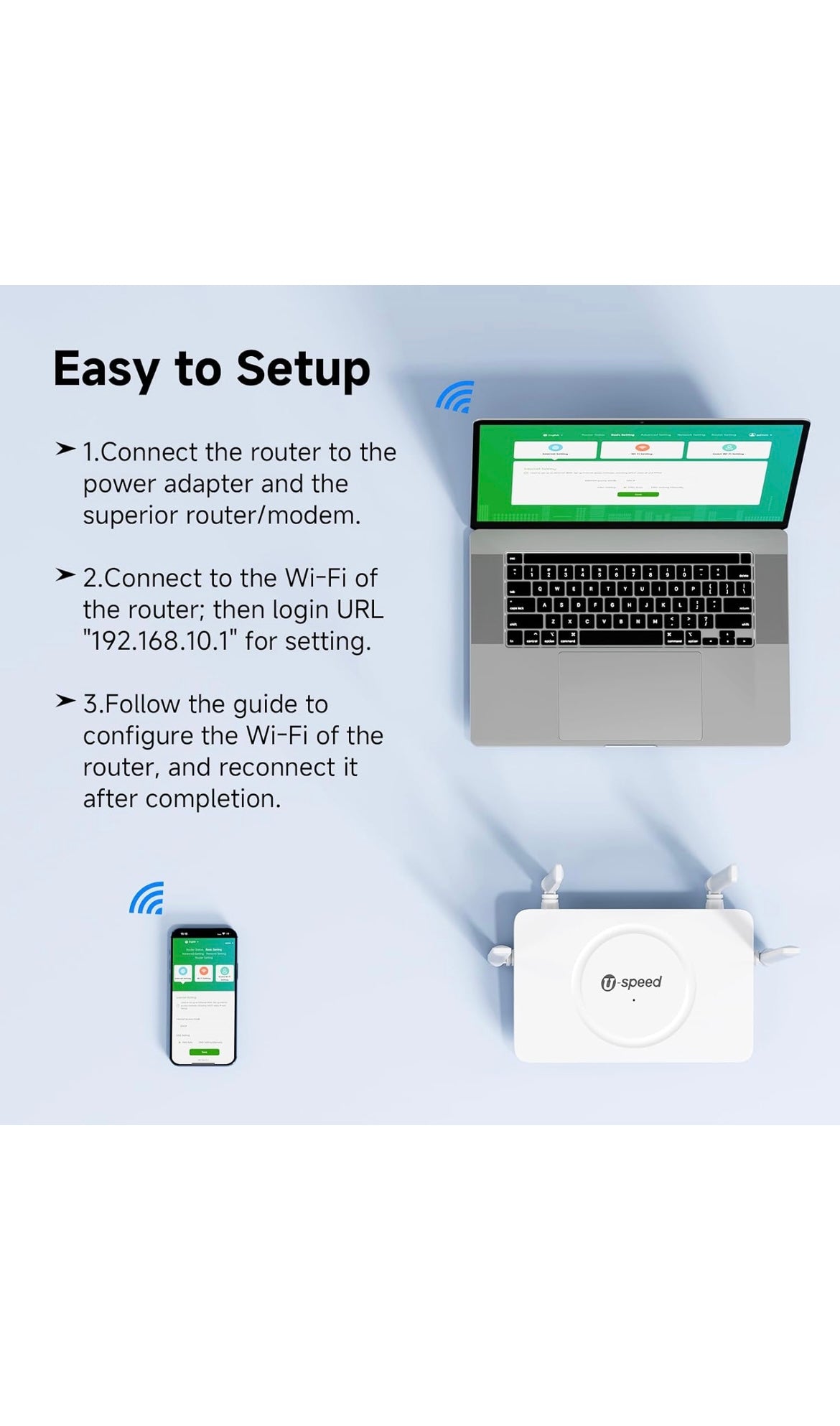 U-speed WiFi router ac1200