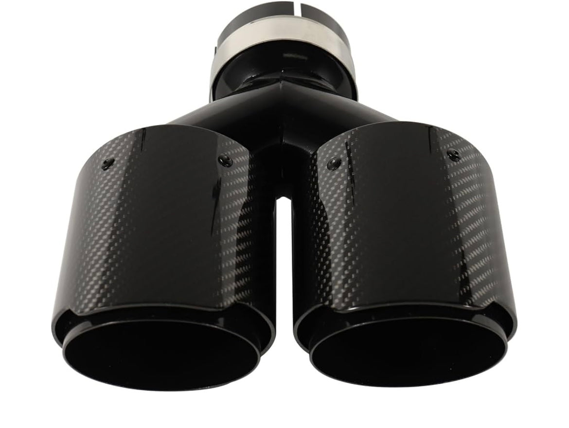 Carbon fiber dual exhaust tip