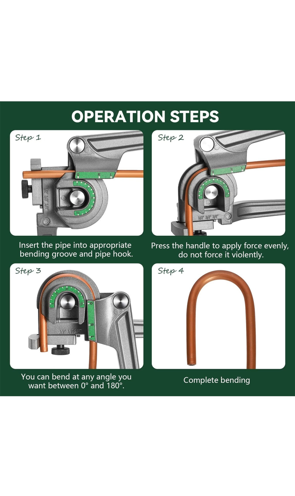 Tubing bender 3 in 1