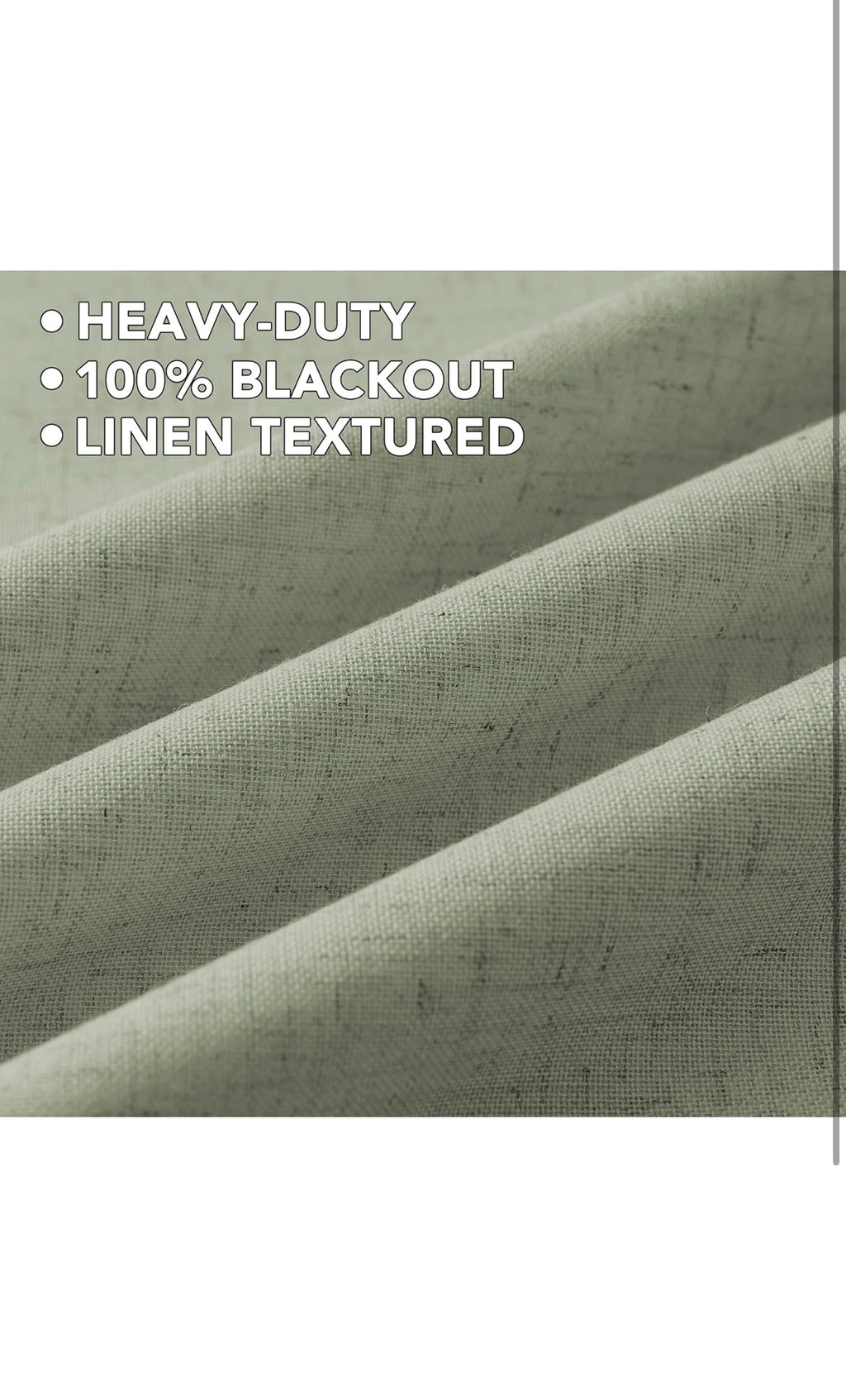 Linen curtains 100% blackout