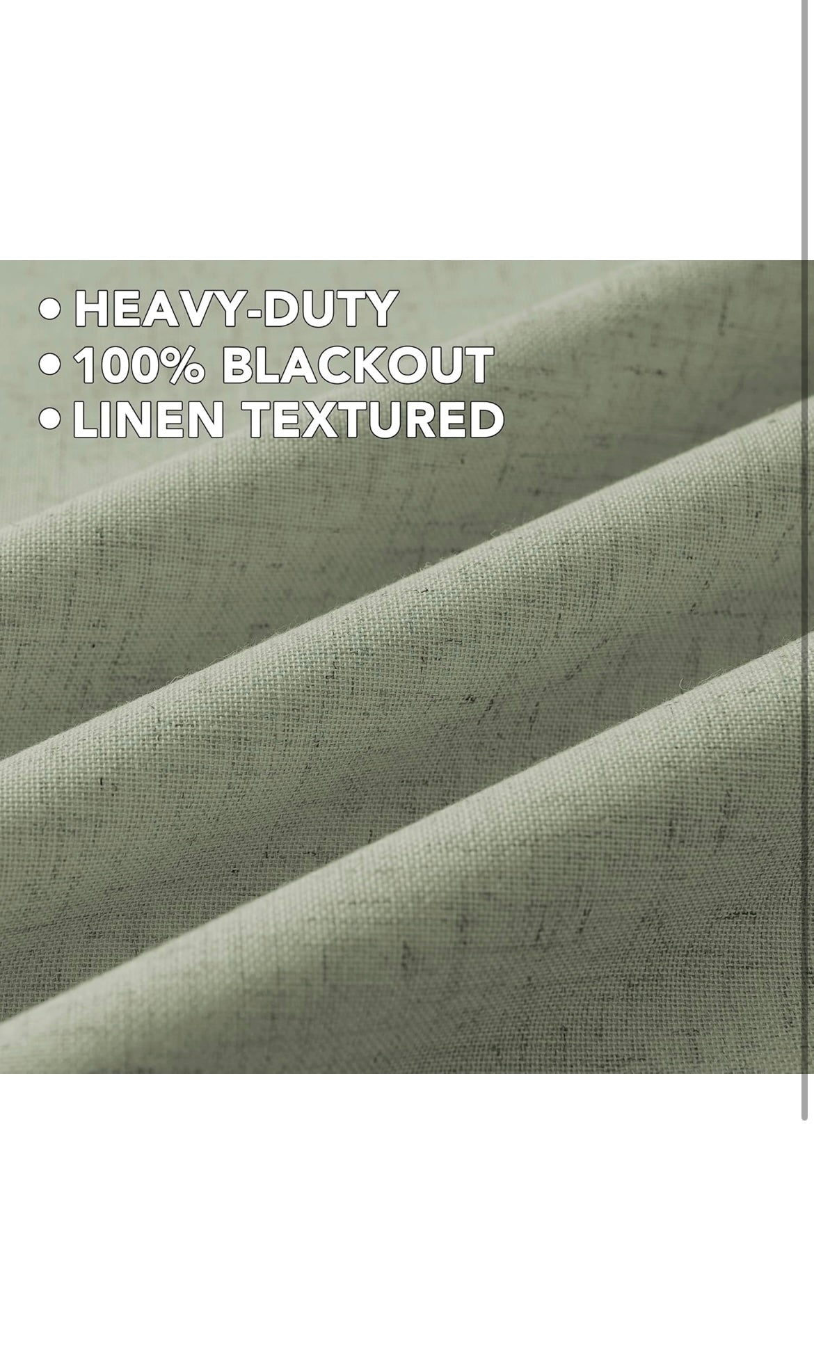 Linen curtains 100% blackout