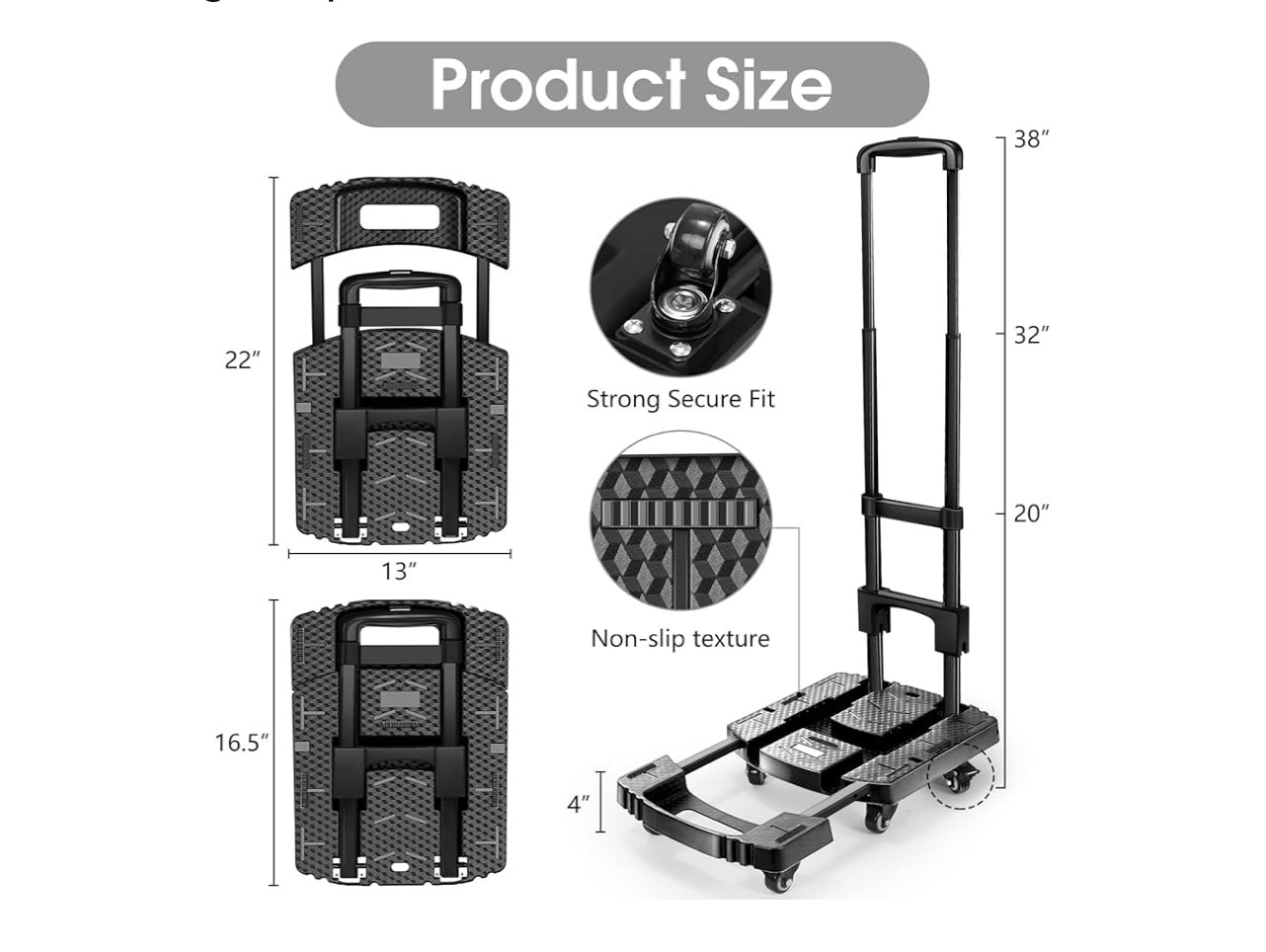Voipvii Folding Hand Truck.