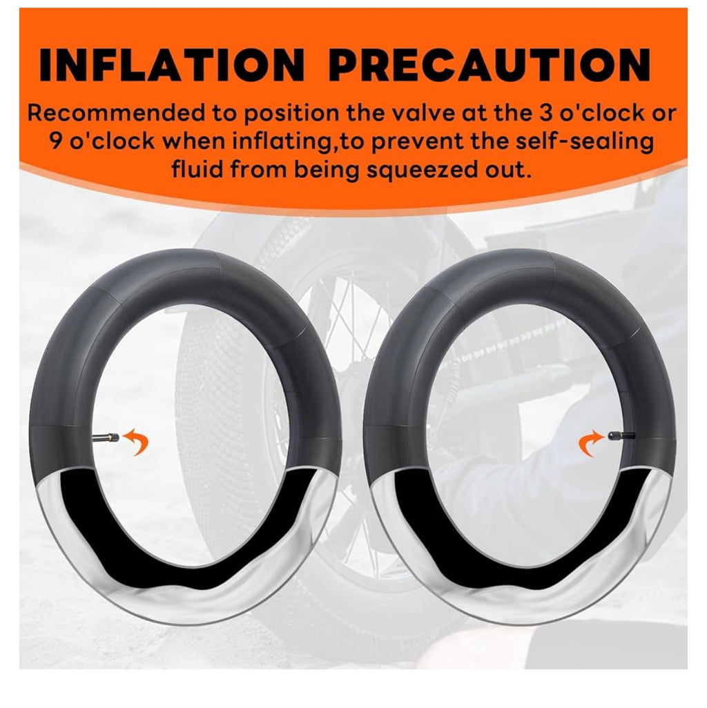 2-PCs 20x4 Self-Sealing Fat Bike Tubes.
