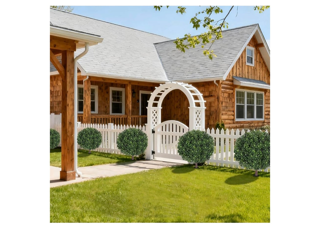 27.5” Artificial Boxwood Topiary Ball tree.