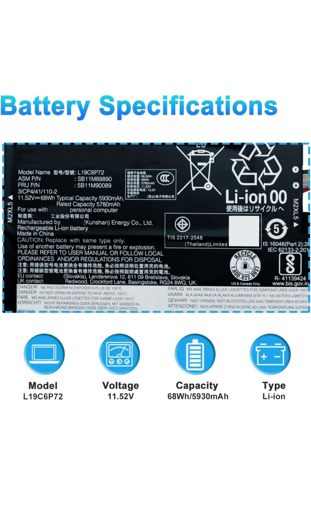 Laptop battery replacement