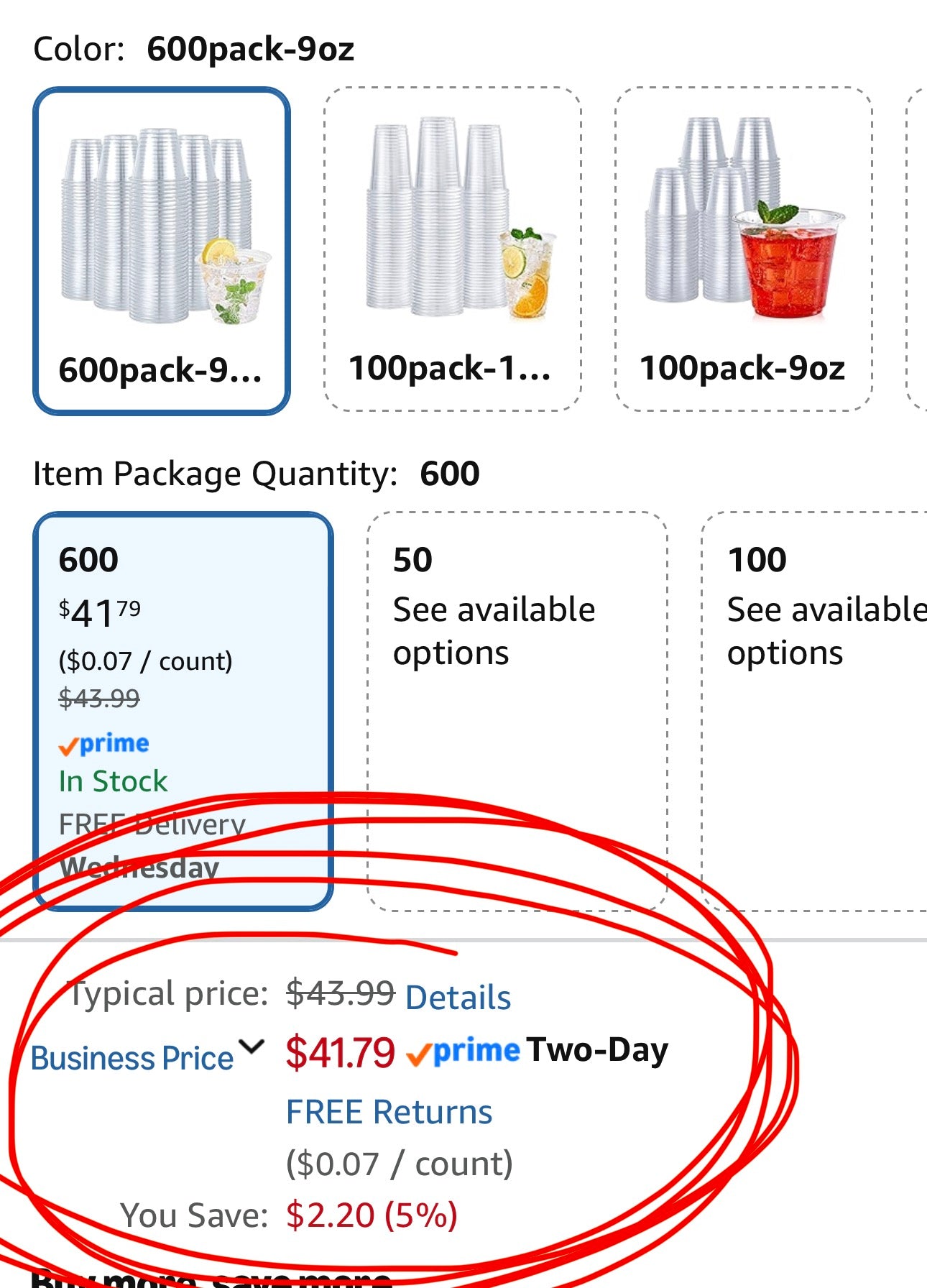 Turbo Bee 600 Pack 9 oz Clear Plastic Cups, Disposable Reusable Tumblers Crystal Clear Cups for Wedding, Thanksgiving, Halloween, Christmas Graduation Party
1K+ bought in past month