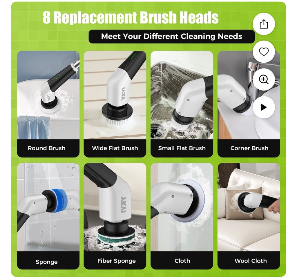 YKYI 8 in 1 Cleaning Brush.